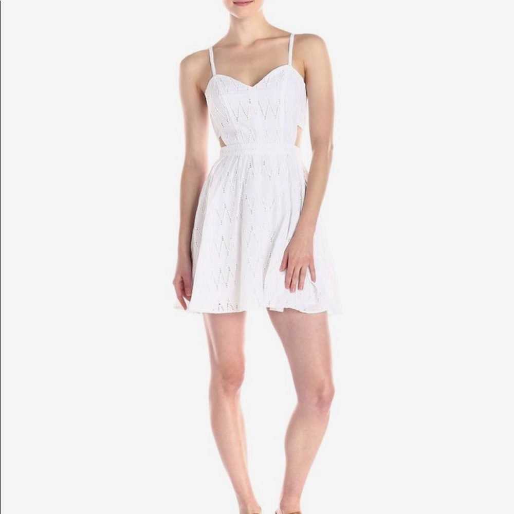 Sam Edelman White Eyelet Cutout Dress